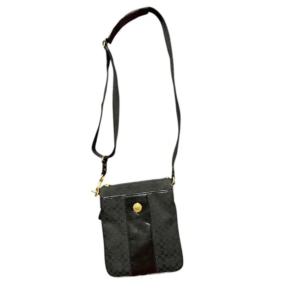 Y2K Coach Signature Crossbody Black (2007) - Picture 2 of 15